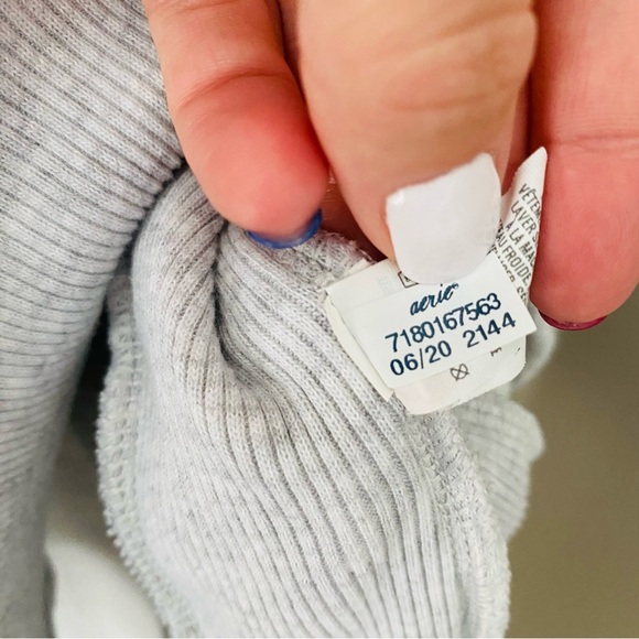 aerie Camo Pullover Sweatshirt Gray Sz Small - Picture 7 of 10